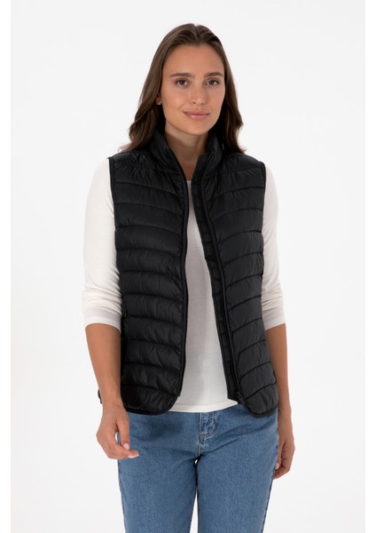 Kadın Siyah Yelek (Dokuma) 50308083-VR046