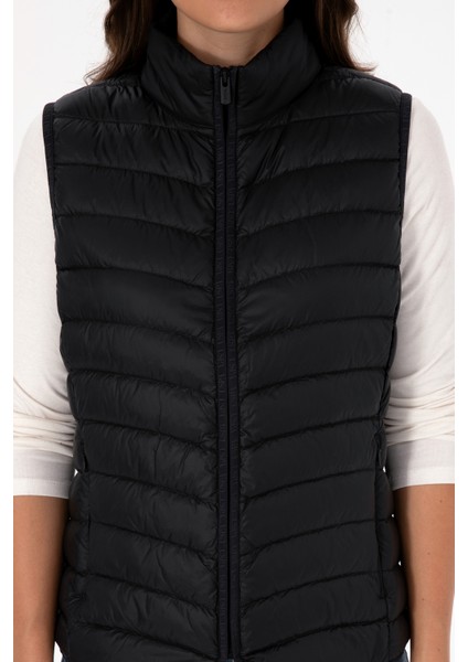 Kadın Siyah Yelek (Dokuma) 50308083-VR046