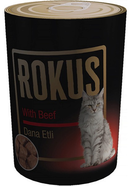 Techmrt Rokus Dana Etli Kedi Konservesi 410 gr x 6 Adet