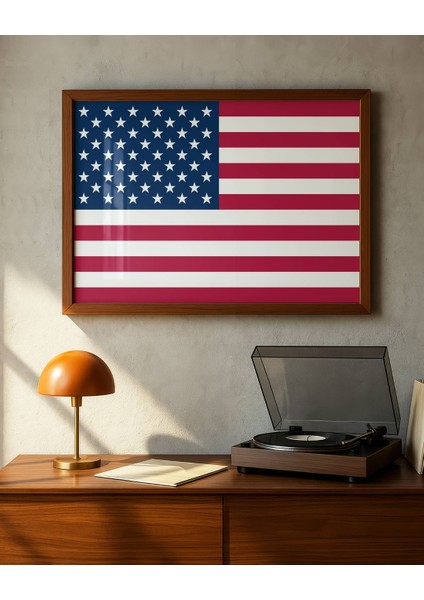 Amerika Bayrağı Dijital Baskı Poster (Çerçevesiz) indirimleri