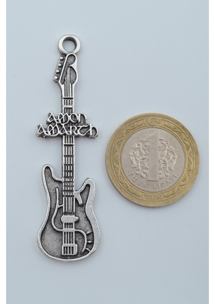 Amon Amarth Elektro Gitar Gümüş Kaplama Deri Ip Kolye fırsatları