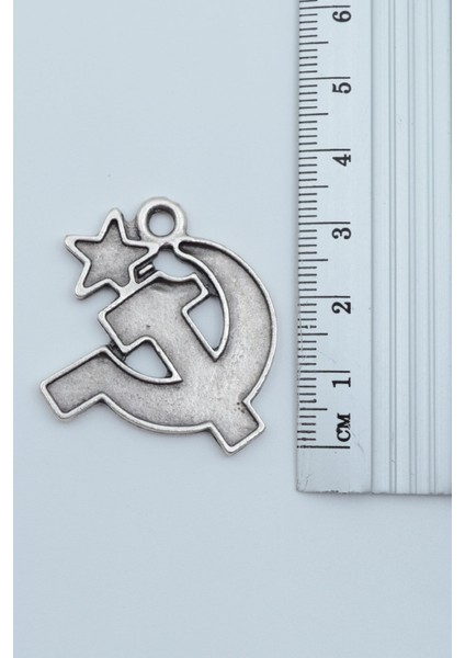 Orak Çekiç Gümüş Kaplama Deri İp Kolye fiyatları