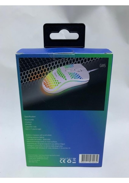 Kablolu Rgb Işıklı Oyuncu Mouse Beyaz Renkli Mouse Fare fiyatları
