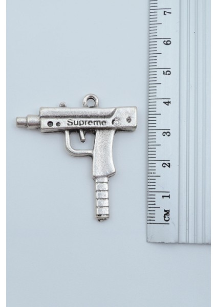 2'li Uzi - M4 Gümüş Kaplama Kolye Seti fırsatları