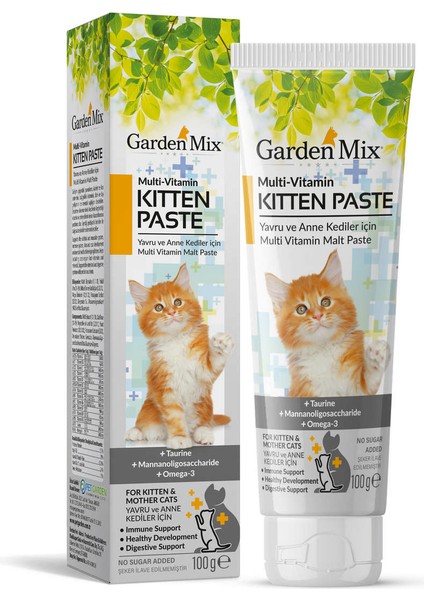 Techmrt Garden Mix Kedi Kitten Multivitamin Macun 100 Gram