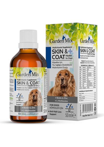 Techmrt Garden Mix Köpek Tüy Sağlığı Damlası 50 ml