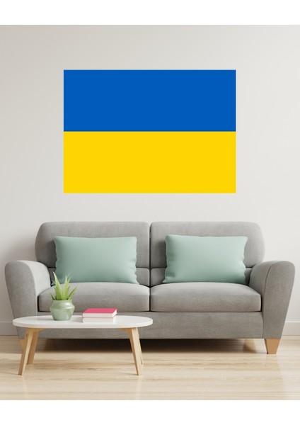 Ukrayna Bayrağı Dijital Baskı Poster (Çerçevesiz)