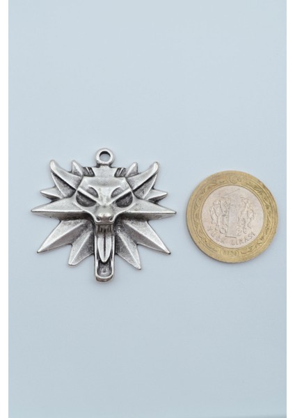 Witcher 3 Gümüş Kaplama Deri İp Kolye fırsatları