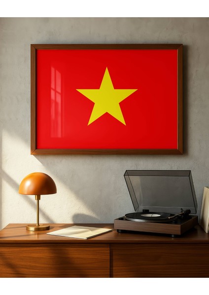 Vietnam Bayrağı Dijital Baskı Poster (Çerçevesiz)