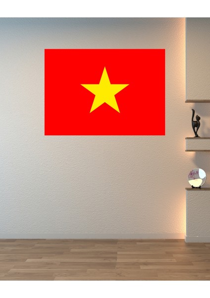 Vietnam Bayrağı Dijital Baskı Poster (Çerçevesiz) modelleri