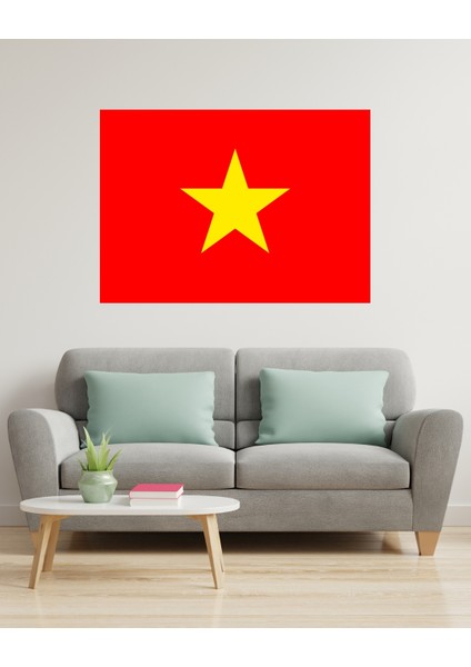 Vietnam Bayrağı Dijital Baskı Poster (Çerçevesiz)