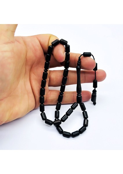 Usta İşçilikli Kapsül Kesim Abanoz Ağacı Tesbih fiyatları