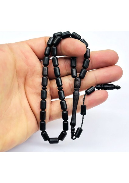 Usta İşçilikli Kapsül Kesim Abanoz Ağacı Tesbih modelleri