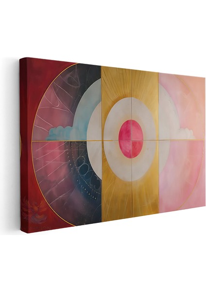 Kanvas Yatay Duvar Tablosu Kanvas Geometrik Sekiller6 Ev Ofis Salon Modern Duvar Tablosu