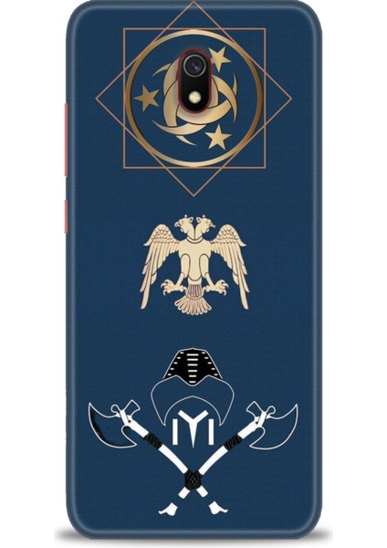 Xiaomi Redmi 8A Hd Baskılı Kılıf + Seramik Tam Kaplayan Ekran Koruyucu 463