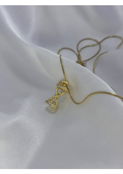 Işıltılı Kum Saati Kolye