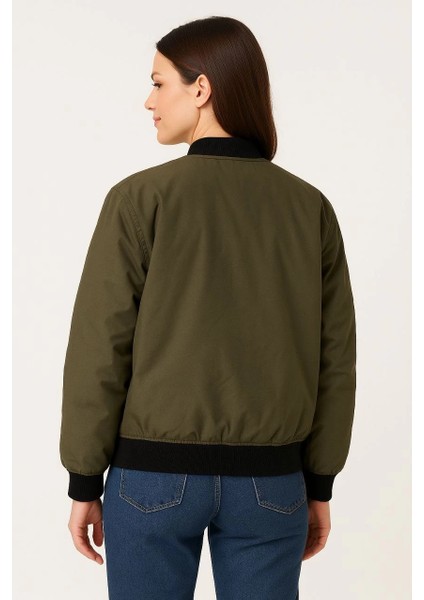 Kadın Bomber Mont Ceket - Haki fırsatları
