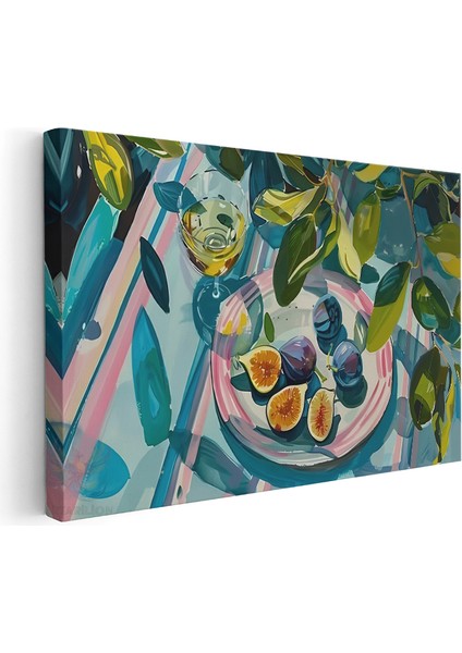 Kanvas Yatay Duvar Tablosu Kanvas Incir Tabagi Ev Ofis Salon Modern Duvar Tablosu