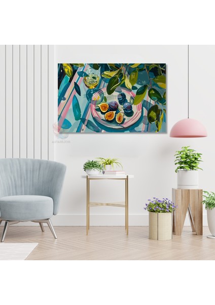 Kanvas Yatay Duvar Tablosu Kanvas Incir Tabagi Ev Ofis Salon Modern Duvar Tablosu modelleri