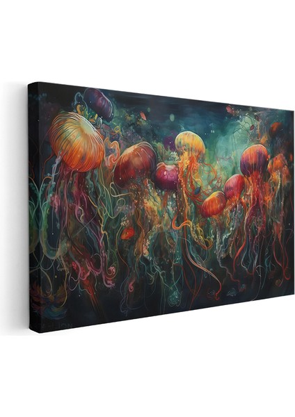 Kanvas Yatay Duvar Tablosu Kanvas Renkli Deniz Analari Ev Ofis Salon Modern Duvar Tablosu