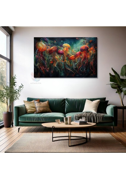 Kanvas Yatay Duvar Tablosu Kanvas Renkli Deniz Analari Ev Ofis Salon Modern Duvar Tablosu fiyatları