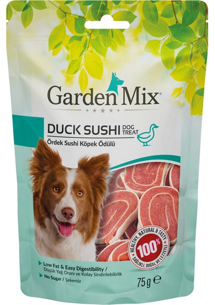 Techmrt Garden Mix Ördekli Sushi Köpek Ödülü 75 Gram x 4 Adet