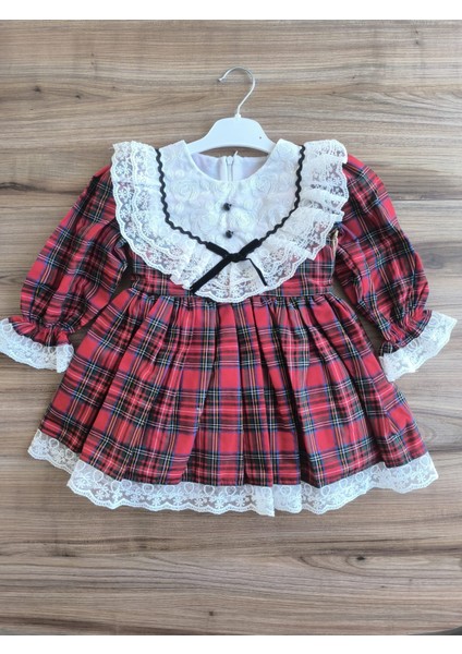 Laura Baby Ekoseli ve Fiyonklu Kız Bebek /çocuk Özel Gün/doğum Günü /party Elbise indirimleri