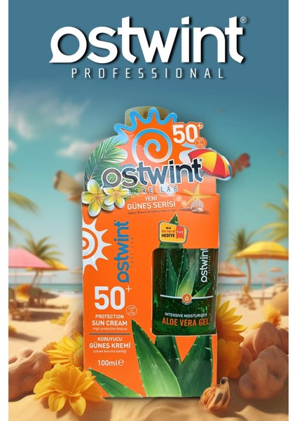 Güneş Kremi ve Yoğun Nemlendirici Aloe Vera Jel Set, E Vitaminli, Spf 50 Yüksek Koruma, 100ML 100ML modelleri