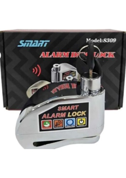 Alarmlı Motosiklet Disk Kiliti (Çelik)