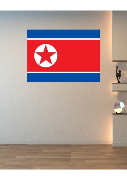 Kuzey Kore Bayrağı Dijital Baskı Poster (Çerçevesiz) modelleri