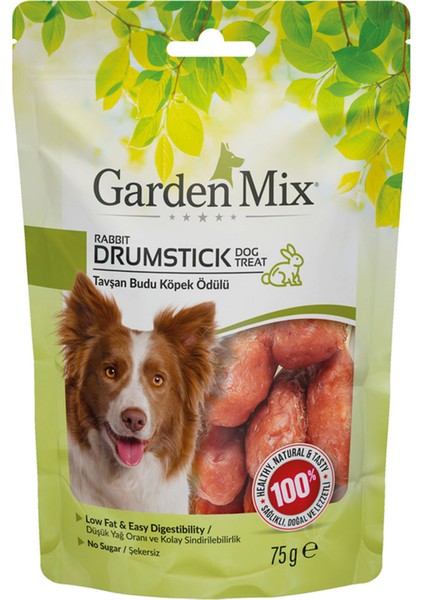 Techmrt Garden Mix Tavşan Budu Köpek Ödülü 75 gr x 4 Adet