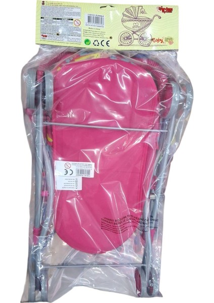 Seçtim Aldım Vardem Bebek Arabası Beşikli FL6068-F Metal Katlanabilir Puset Pembe Kalpli 4 Teker 3+ modelleri