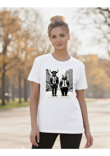 Devısso Traders Bull & Bear Wallstreet - Traders, Borsaci Kadın Beyazt-Shirt fiyatları