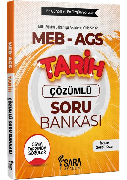 Meb-Ags Tarih Çözümlü Soru Bankası - Şara Akademi