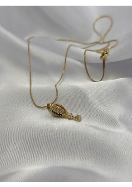 Zirkon Taşlı Renkli Balon Kolye