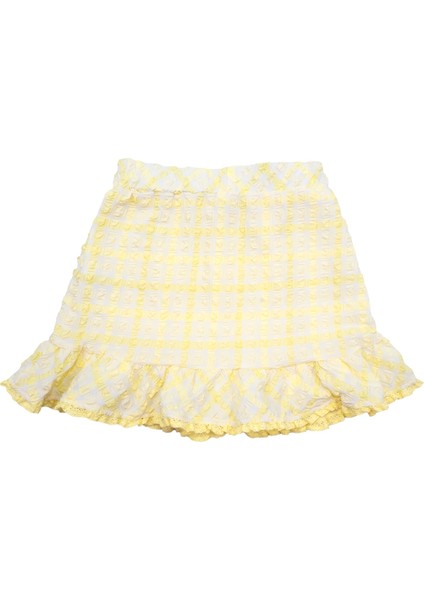 Recycle Özel Dokuma Sarı Yazlık Kız Çocuk Etek fırsatları