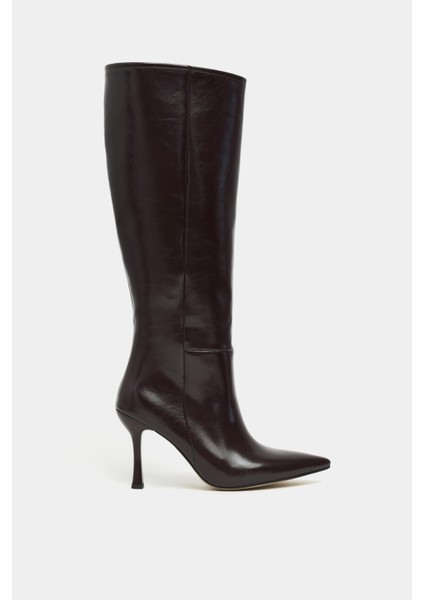 Hardy Kahve Mat Sivri Burun Ince Topuklu Kadın Çizme fiyatları