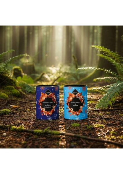 Kakao, Tarçın ve Portakal Aromalı Kış Çayı 75G + Karamelize Elma ve Kavrulmuş Hindiba Kökü 75G