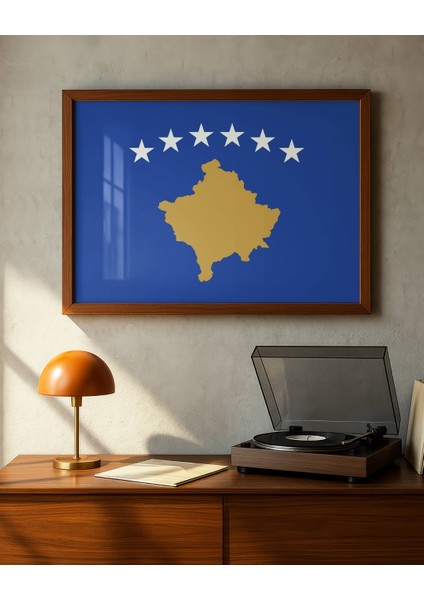 Kosova Bayrağı Dijital Baskı Poster (Çerçevesiz) indirimleri