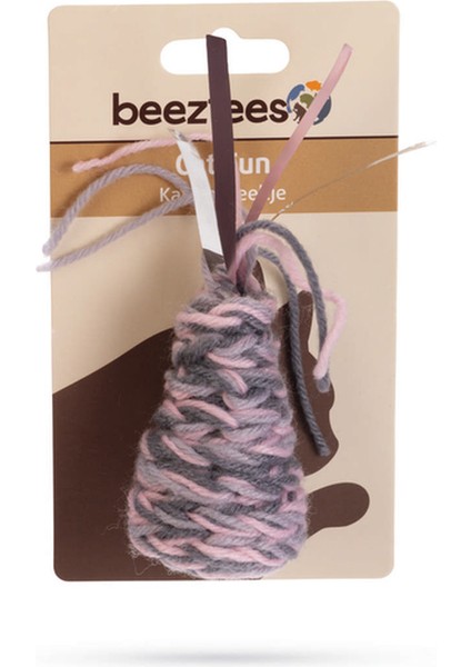 Techmrt Beeztees Kedi Oyuncağı, Koni, Yün ve Kurdela, Pembe ve Gri, 7X4X3CM fiyatları