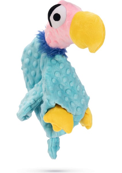 Techmrt Beeztees Köpek Oyuncağı, Papağan, Peluş, Turkuaz, 38X15X10CM