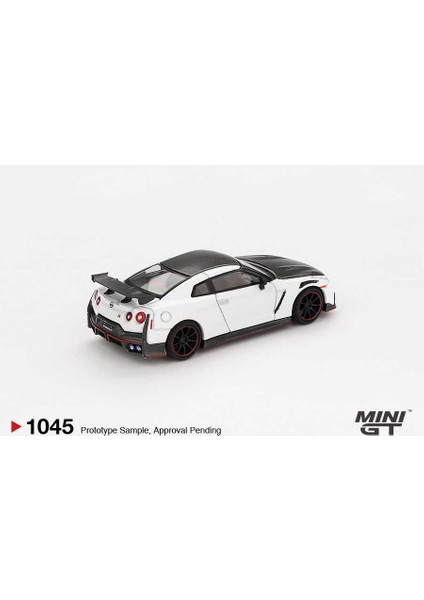 Mını Gt 1:64 Nissan Gt-R Nismo R35 2024 Brilliant White Pearl Diecast Model Araba MGT01045 modelleri