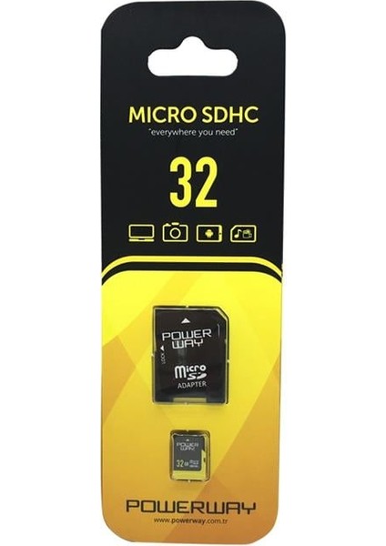 Powerway Pwr-32 32 GB Micro Sd (Class 10) Hafıza Kartı