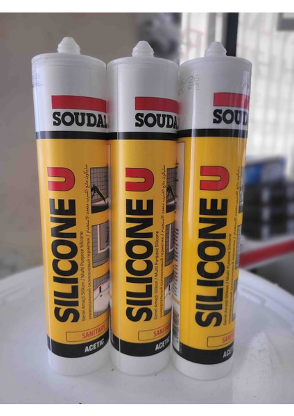 3’lü Beyaz Silikon Seti – Mükemmel Sızdırmazlık, Uzun Ömürlü Koruma