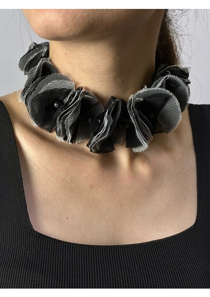 Bağlama Tüllü Boncuklu Kadın Kolye fiyatları