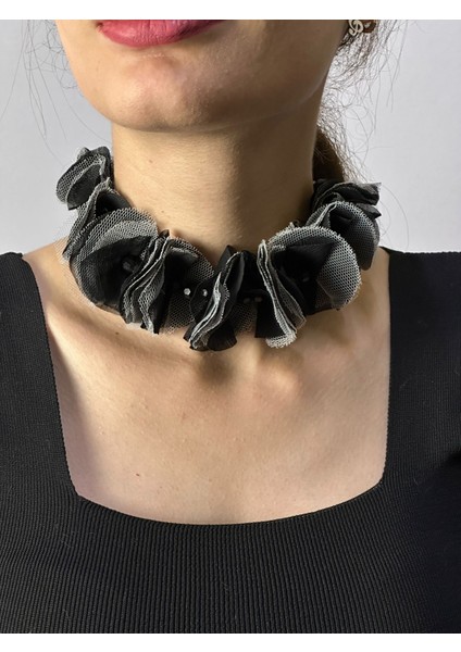 Bağlama Tüllü Boncuklu Kadın Kolye fırsatları