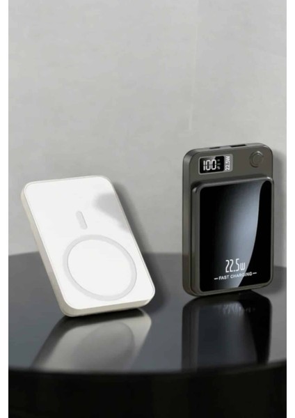 Techmrt Ios Uyumlu 22.5W Hızlı Şarj Magsafe Powerbank Dijital Göstergeli 10.000 Mah fiyatları