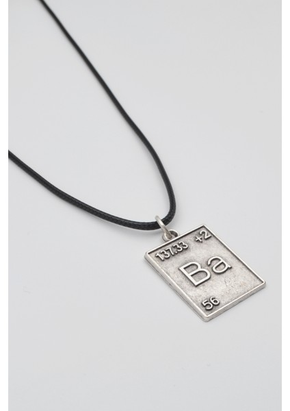 Breaking Bad Ba Element Kolye - PU Deri İp Zincirli Unisex Gümüş Kaplama - 60 cm fiyatları