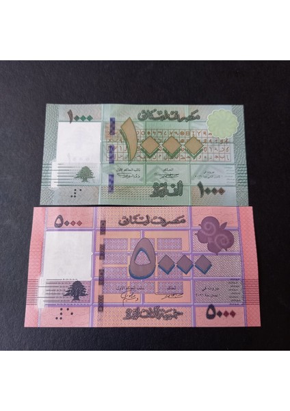 Escoines 3996368F56C3D5A461 Lübnan 1000 5000 Livres Çil