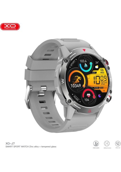 J7 Amoled Ekranlı Sportif Kasa IP68 Sertifikalı Suya Dayanıklı Android iPhone Uyumlu Akıllı Saat